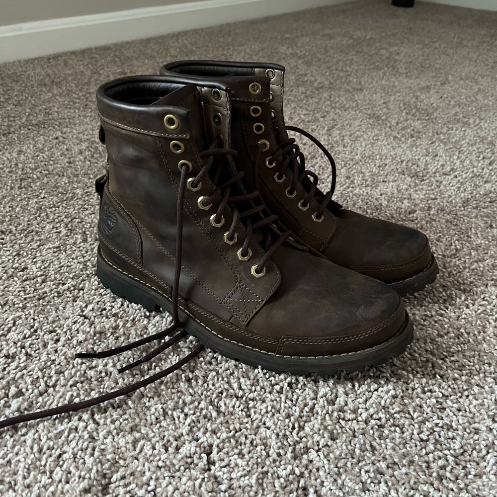 Timberland Earthkeepers 6 in. Leather Boots - Dark Brown - Size 8.5